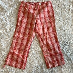 City Streets Pink Plaid Pants